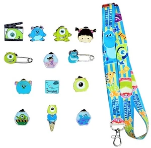 Monsters Inc. / University Starter Lanyard Set with 5 Disney Trading Pins ~ NEW - Picture 1 of 1