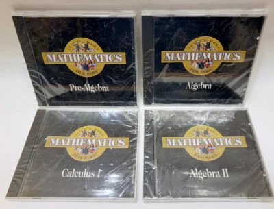 Math Learning Tools 4 CD PC Pre-Algebra, Algebra 1 & 2, Calculus 1 New Sealed - Image 1 of 2