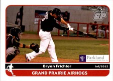 2012 Grand Prairie AirHogs Grandstand 10 Bryan Frichter Chalmette Louisiana Card