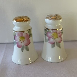 Noritake china Hand-painted vintage Azalea Salt And Pepper Shakers Made In Japan - Picture 1 of 12