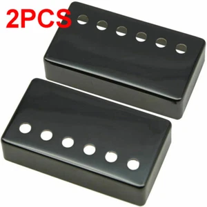 2x COVER PICKUP CHITARRA HUMBUCKER NICHEL NERO 52 mm cromato SPEDIZIONE USA - Foto 1 di 9