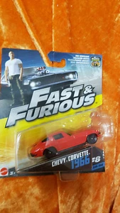 MM - Mattel: Fast & Furious 8: Chevy Corvette 1966 rot OVP - Bild 1 von 2