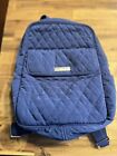Vera Bradley Blue Backpack Purse Quilted 13x9 Solid Print