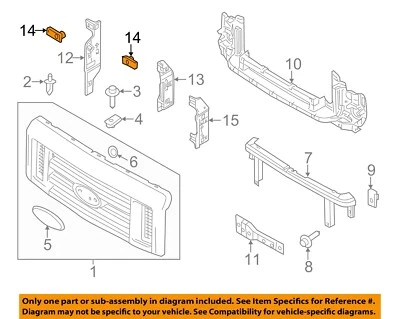 Componentes de parachoques Ford OEM 07-23 E-150 - Tuerca de soporte de refinación N804525S440 Foto 1 de 2