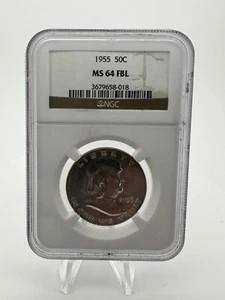 1955 NGC MS64FBL Franklin Half Dollar 50c - Picture 1 of 2
