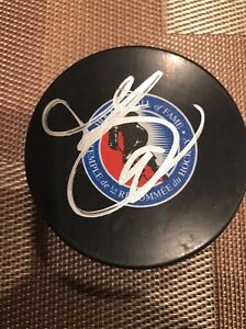 Signed Chris Pronger Hockey Hall Of Fame Game Puck