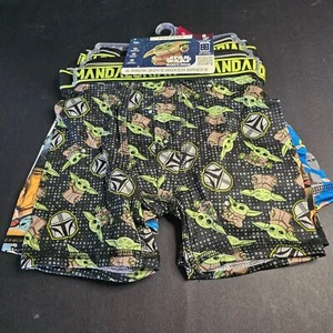 NWT Boys Star Wars Mandalorian Boxers Size 6 Pack 4 Boxer Briefs Moisture Wick - Picture 1 of 5