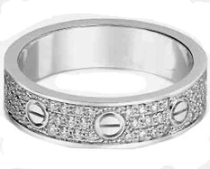 14k gold plated ring women men Stainless steel free gift box size 4-15 US seller - Picture 1 of 12