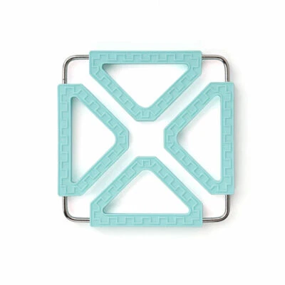 Protector de superficie de silicona flexible trivet a prueba de calor cuadrado multifuncional Foto 1 de 4