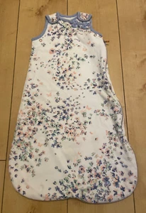 Ted Baker Sleeping Bag Baby Girl 0 3 6 months Floral 1 Tog Butterfly White Pink - Picture 1 of 7