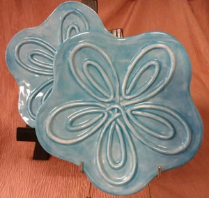 Two (2) Fitz & Floyd 'Living Color" Collection Handcrafted Decorative Plates 8" - Picture 1 of 12