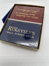 Louis Rukeyser’s Wall Street playing cards 2 decks in box