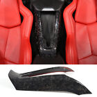 Forged Grain Carbon Car Seat Center Charging Panel Cover For Corvette C8 2020-23