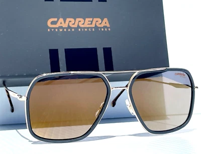 NEW CARRERA Matte Black & Gold Frame Gold Bronze Lens Sunglass 273/S 2M2JO - Image 1 of 4
