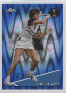 2021 Topps Chrome Blue RayWave Refractor /99 Virginia Wade #97 Rookie RC