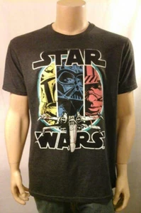 STAR WARS Y2K T Shirt Mens Size Large Charcoal Heather Gray Officially Licensed - Picture 1 of 4
