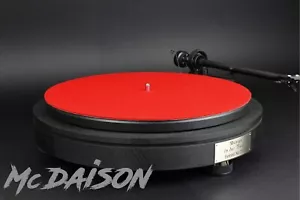 McDAISON LIMITED EDITION tappetino panno piatto GIRADISCHI feltro rosso LP 33g - Foto 1 di 2