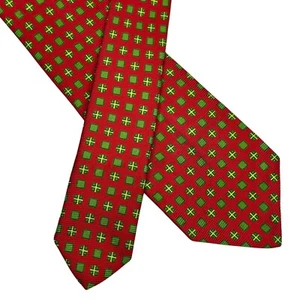 Kiton 7 Fold Men's 100% Silk Necktie Yellow Blue Red Luxury 3.75” X 61” - Picture 1 of 1