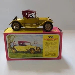 LESNEY MATCHBOX MODELS OF YESTERYEAR Y6 - 1913 CADILLAC -  GOLD - Vintage - Picture 1 of 16