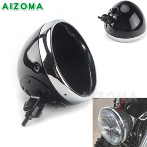Motorcycle Bottom Mount Headlight Housing 7" Bucket Shell For Harley Heritage - Picture 1 of 12