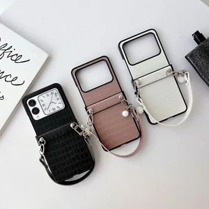 For Huawei Nova Flip Luxury Pu Leather Crocodile Pattern Case w/Wrist Girl Cover - Picture 1 of 11