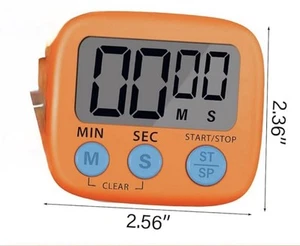 Large LCD Digital Kitchen Cooking Timer Big Loud Alarm Magnetic Backing Stand - Picture 1 of 2
