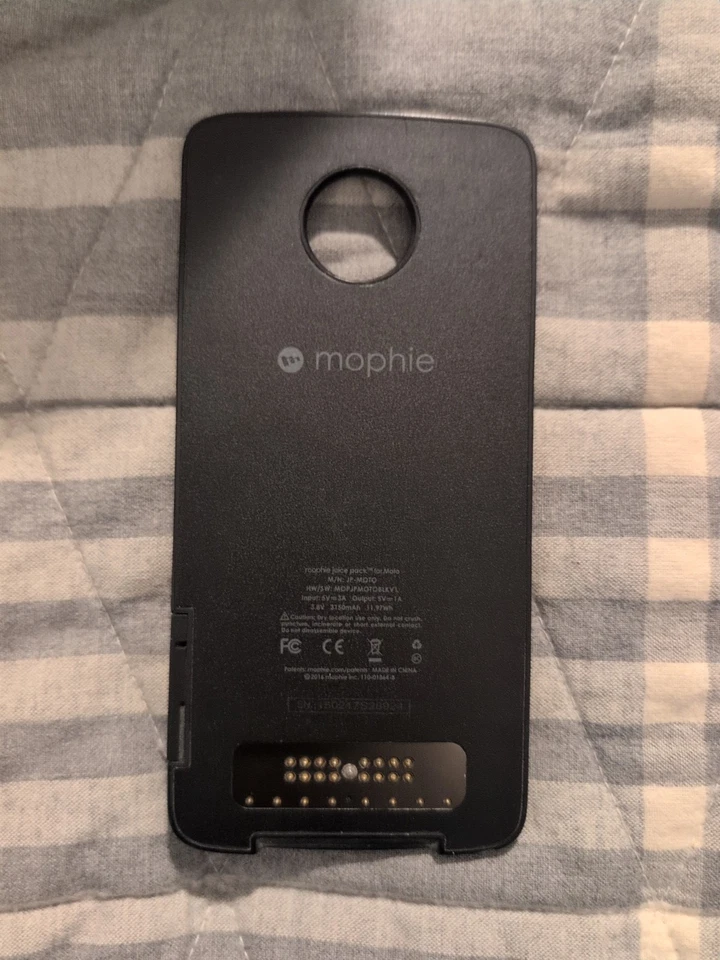 Motorola Moto Mod Mophie 3000 Mah Juice Pack Battery Case for Z/Z2 Force Z3/Z4 - Image 1 of 2