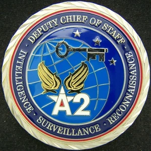 Moneda Desafío Jefe de Estado Mayor Adjunto de la Fuerza Aérea de los Estados Unidos A2 ISR - Imagen 1 de 2