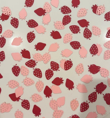 Confetti- Strawberries | Berry Sweet First Birthday | Berry First | Table Decor - Image 1 of 2