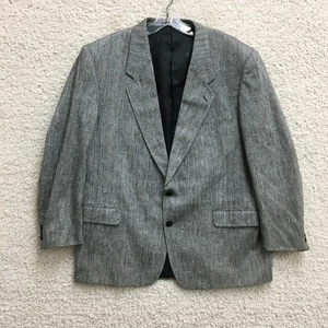 Pierre Balmain Blazer 46 Uomo Grigio Due Bottoni Cappotto Sportivo Seta Tuta Giacca Formale - Foto 1 di 12