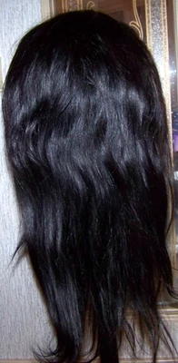20 Inch 13x4 Straight Lace Front Human Hair Wig 180% Density Natural Black - Image 1 of 4