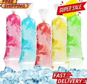100 Ice Candy Plastic Bags - 4X12 Bolsas Para Bolis De Hielo Mexicanos Freeze - Picture 1 of 8