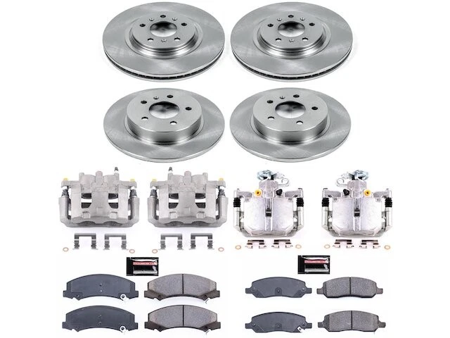 Kit de pastillas de freno delanteras y traseras y rotor para Cadillac DTS 2007 RM595JJ 2006-2011 Foto 1 de 1