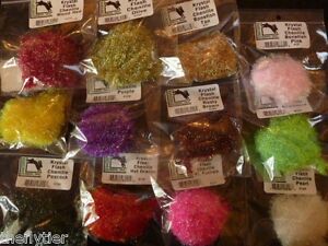 HARELINE'S KRYSTAL FLASH CHENILLE -- Fly Tying the original and still the best