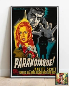 Poster film repro Oliver Reed francese paranoico simile ad A1 - 36"x24" - Foto 1 di 2