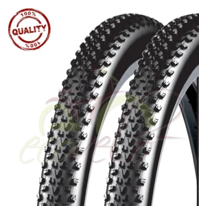 2 COPERTONI 27.5 X 2.10 BICI MTB BICICLETTA NERO 54-584 MOUNTAIN BIKE PNEUMATICI - Foto 1 di 1