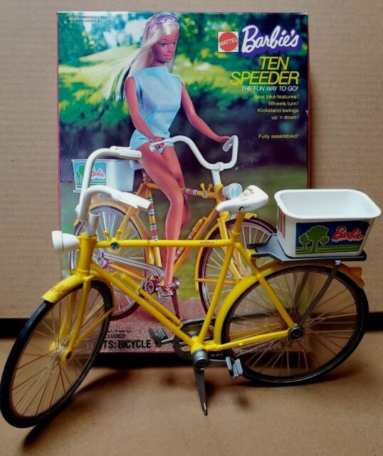  Barbie Bicycle with Basket of Flowers : Toys & Games