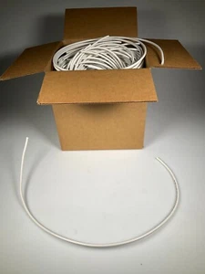 White unended copper clad coaxial cable indoor/outdoor 3 Foot - 550 cables - Picture 1 of 4