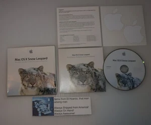 Apple Mac OS X v.10.6 Snow Leopard for Intel-Based Mac (MC223Z/A) Disc CD - Picture 1 of 2