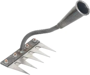 5/6/7/8 Teeth Carbon Steel Garden Weeding Rake,2025 Upgraded Detachable Gardenin - Picture 1 of 12