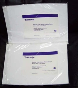 Two Packs Tektronix Phaser 200 Series Printer Paper 8 1/2 x 11 - Picture 1 of 1