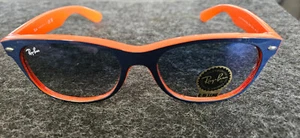 Ray-Ban New Wayfarer RB2132 789/3F (blue orange/crystal white blue) Sonnenbrille - Bild 1 von 7