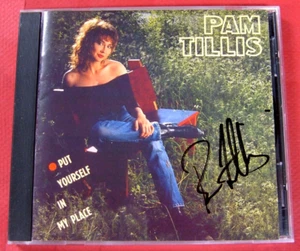 Pam Tillis "PUT YOURSELF IN MY PLACE" 1991, Signed CD cover with Provenance NM - Imagen 1 de 9