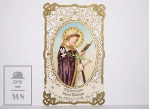 The Cutting Paper Holy Card - Saint Dominic - H Katz & Cia, Strasburg, c. 1920 - Picture 1 of 2