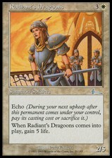 Magic the Gathering MTG Radiant's Dragoons (21) Urza's Legacy   LP