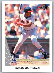 Carlos Martinez - 1990 Leaf #438 - CENTERED - Rookie RC - Chicago White Sox - Picture 1 of 1