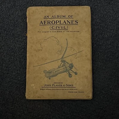 John player & Sons An album of Aeroplanes (civil) complete. Free UK Postage - Image 1 of 4
