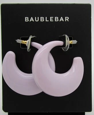 Pendientes de aro geométricos de lavanda BAUBLEBAR poste trasero precio de venta sugerido por el fabricante 38,00 USD Foto 1 de 3