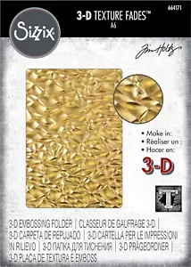 Sizzix Crackle 3D Embossing folder #664171 Retail $11.99 by Tim Holtz - Picture 1 of 7
