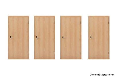kuporta Zimmertür Innentüren CPL Rotbuche Buche Rundkante Set Türblatt + Zarge  - Bild 1 von 4